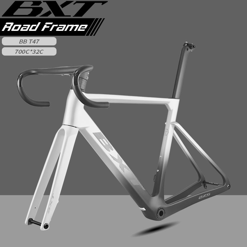 BXT Carbon Road Bike Frameset XXXS-XL size Disc Brake Full Hidden Cable UDH Hanger