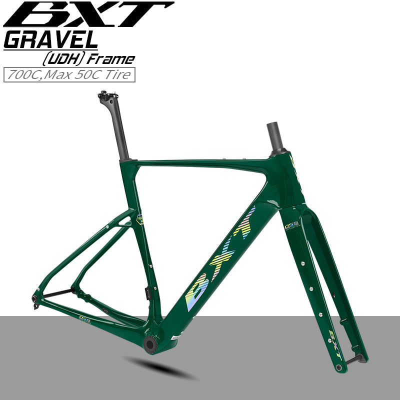 BXT 2026 New Gravel frameset Disc Brake UDH Hanger T1000 Carbon 700x50C T47 model-055 27.5er 42T-52T
