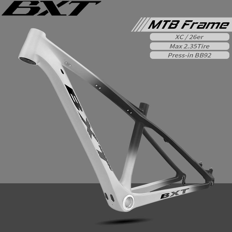 BXT 26er Carbon MTB Frame T1000 Carbon Bicycle Frame MTB Disc Brake Frame Hub 135*9