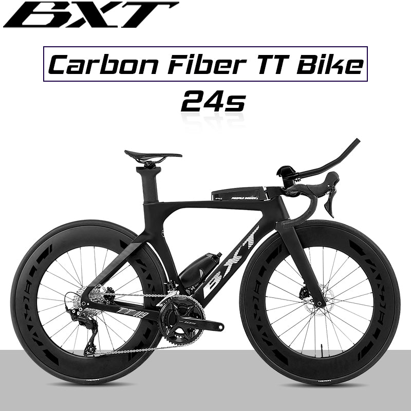BXT tt-119 Bike Full Carbon Zeitfahrrad Disc Triathlonfahrrad Carbon TT Bicycle Shimano 105 7120