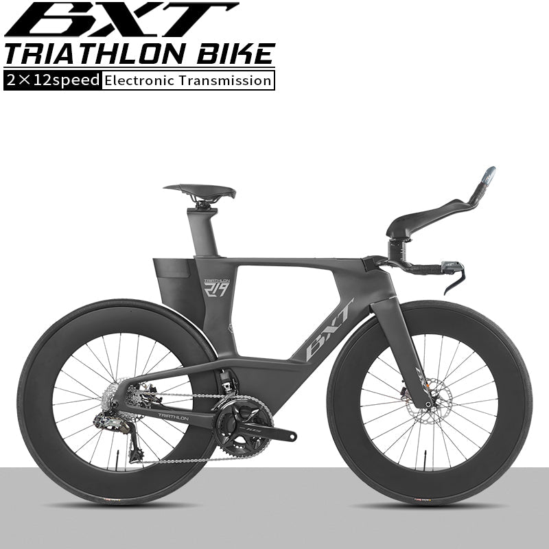 BXT 2026 New  Carbon Fiber Disc TT Bicycle Di2 Groupset Compatible Time Trial Racing Road Bike LTWOO ERX 24 Speeds