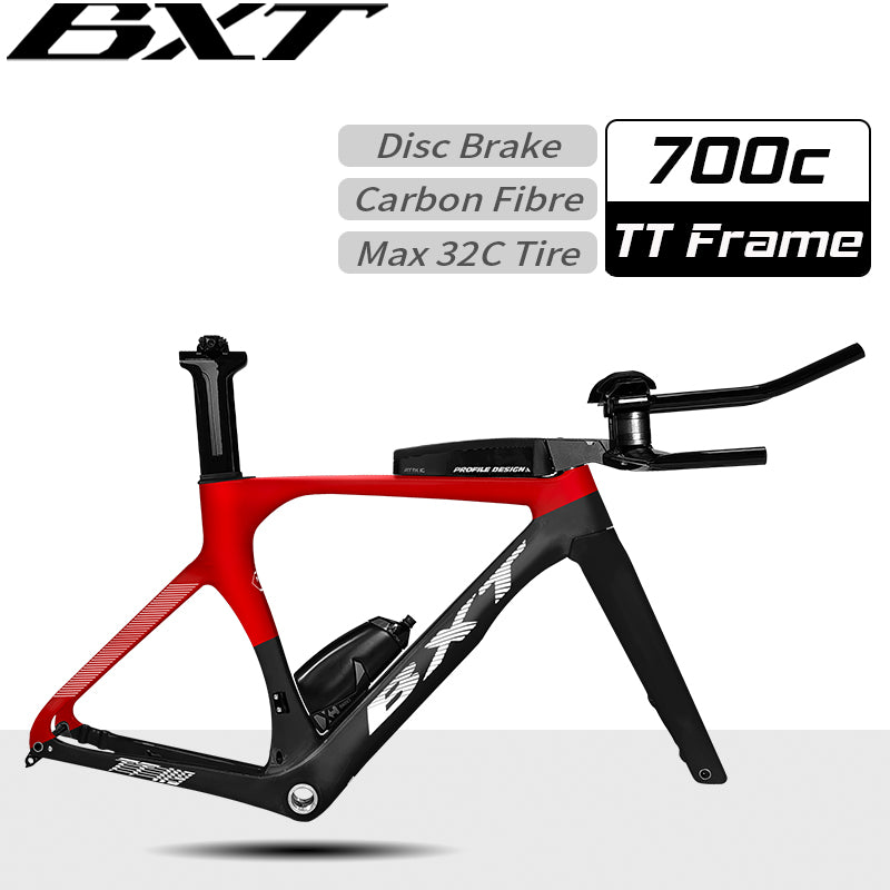 BXT Disc Brake Carbon TT Bike Frame Time Trial Racing Bike Frameset