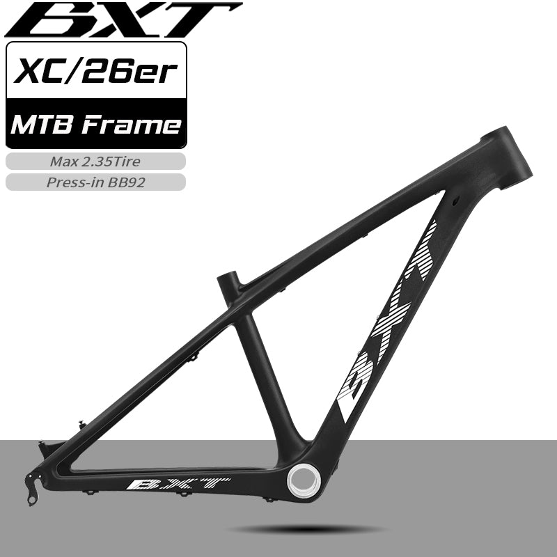 BXT 26er MTB Mountain Bike Frame 14 inch Carbon Kids Bike Frame+26er Fork