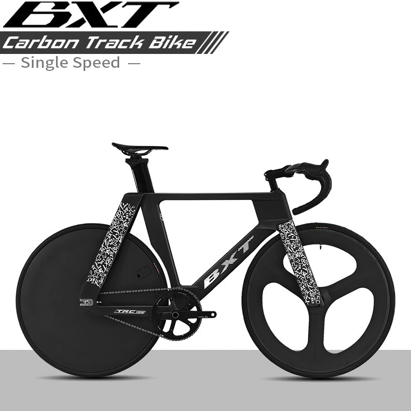 BXT-TRC-195 Track Complete Bike Carbon Fixed Gear Bicycle Single Chainring Track Bike Time Trial