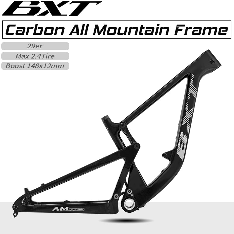 BXT All Mountain Full Suspension Carbon VPP MTB Frame Boost UDH 29er AM
