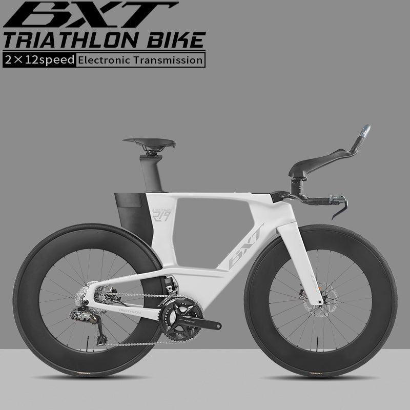 BXT 2026 New  Carbon Fiber Disc TT Bicycle Di2 Groupset Compatible Time Trial Racing Road Bike LTWOO ERX 24 Speeds