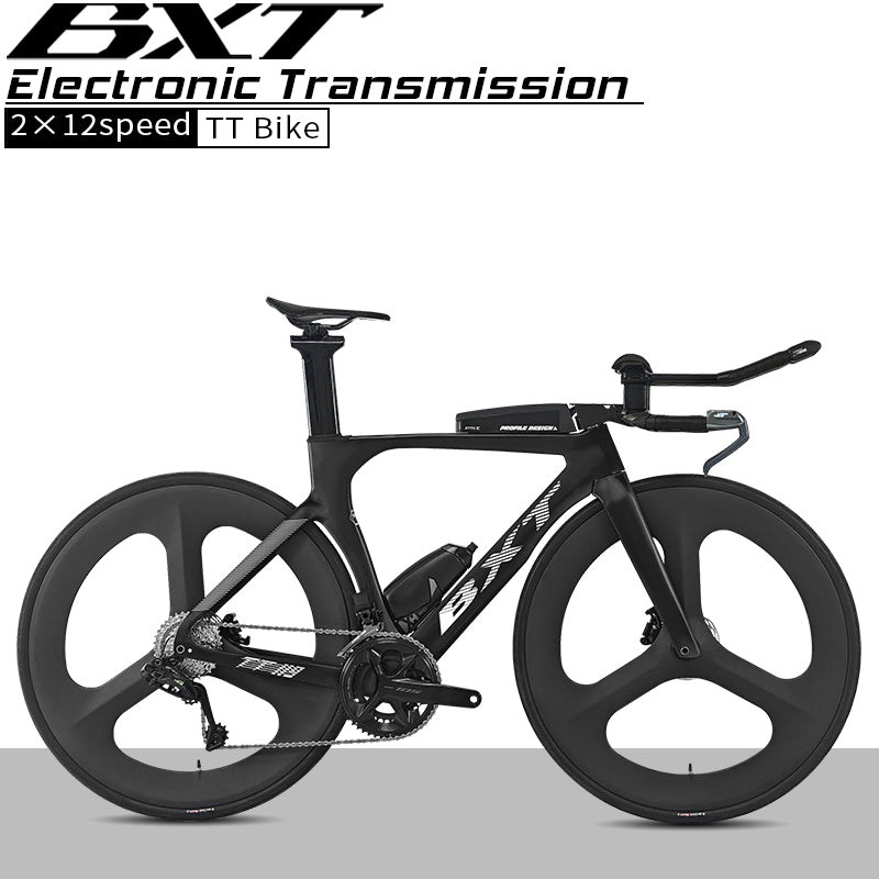 BXT Full Carbon TT Bike Triathlon Time Trial Bike – L-TWOO ER9 2x12 DI2