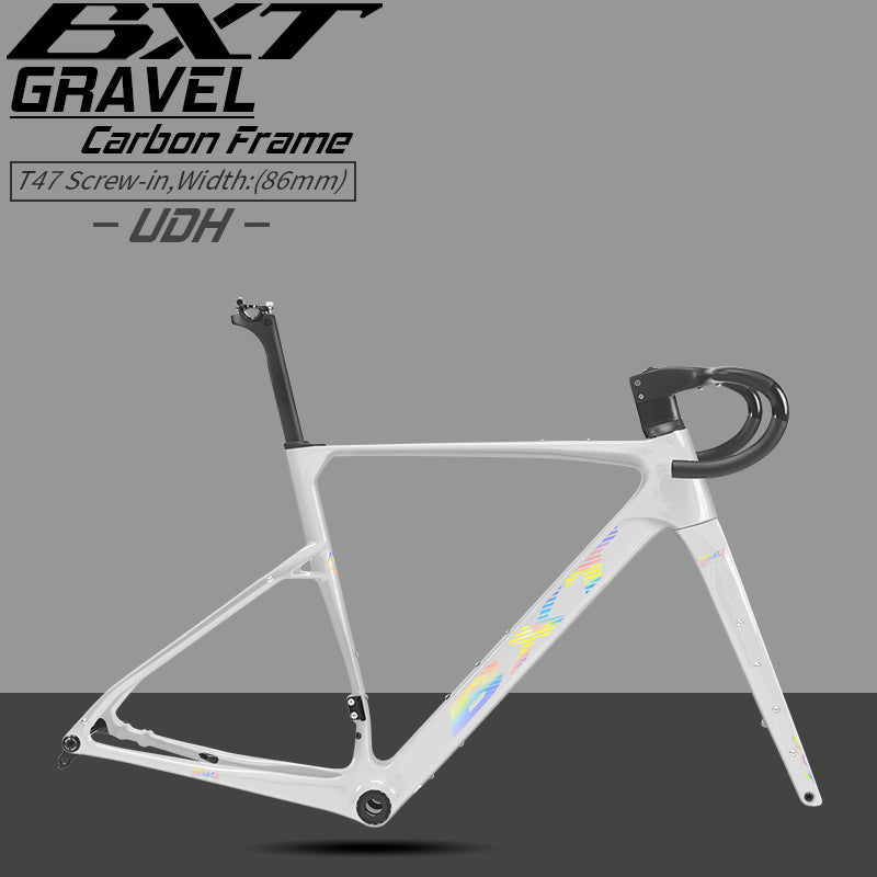 BXT-055 Gravel frameset New Carbon Disc Brake UDH Hanger 700x50C Endurance Road Bicycle