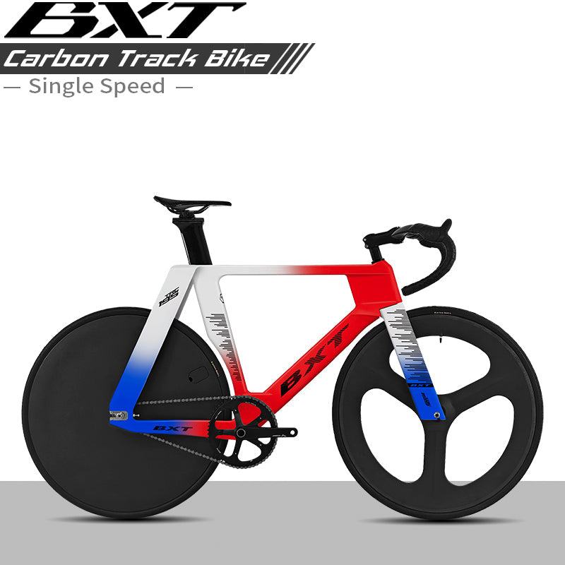 BXT-195 Carbon Track Bike Fixed Gear No Brake Indoor Racing Complete Bike Professional Track Cycling Bicycle