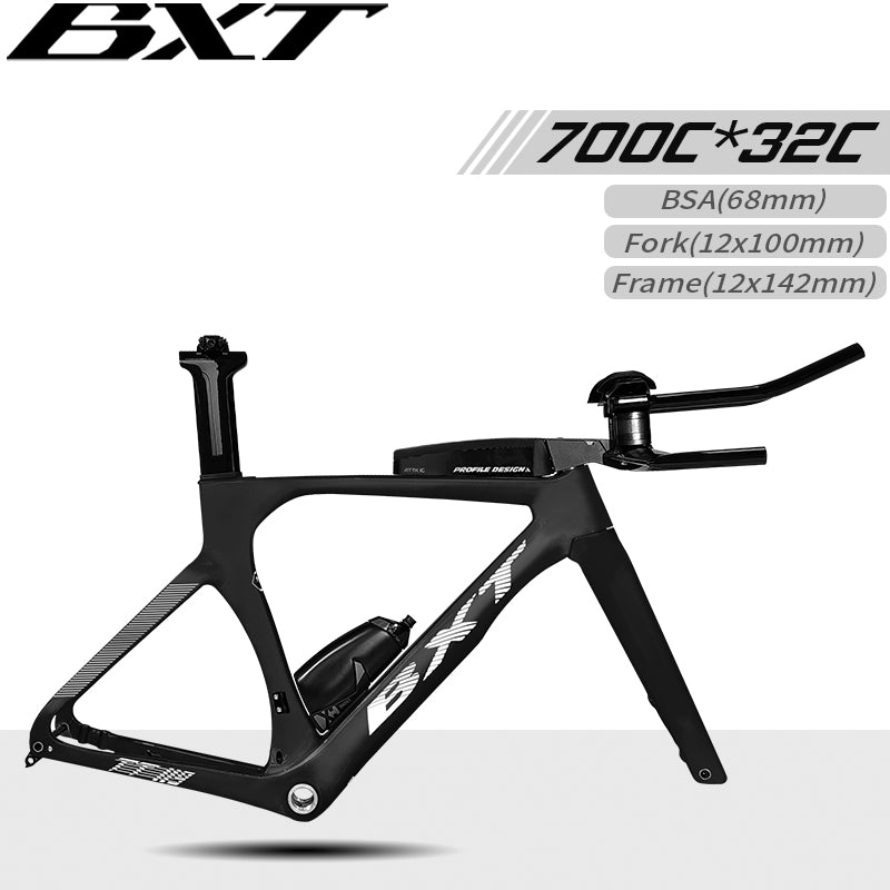 BXT Disc Brake Carbon TT Bike Frame Time Trial Racing Bike Frameset