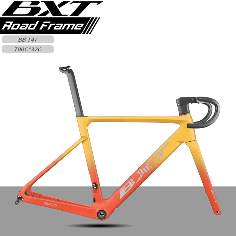 BXT Carbon Road Bike Frameset XXXS-XL size Disc Brake Full Hidden Cable UDH Hanger