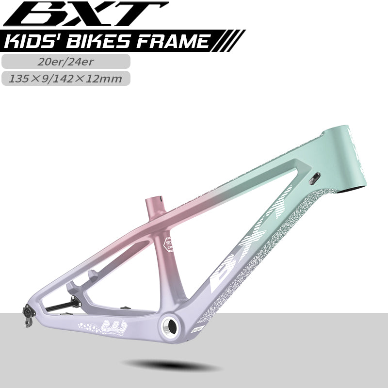 BXT Carbon 20er/24er MTB Frame Mountain Frame fit Children's Bicycle Frame
