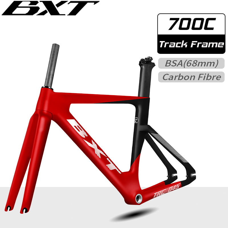 BXT-045 Track Frame Full Carbon Aero Single Speed Frame Fixed Gear 700*28C