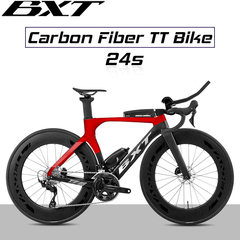 BXT tt-119 Bike Full Carbon Zeitfahrrad Disc Triathlonfahrrad Carbon TT Bicycle Shimano 105 7120