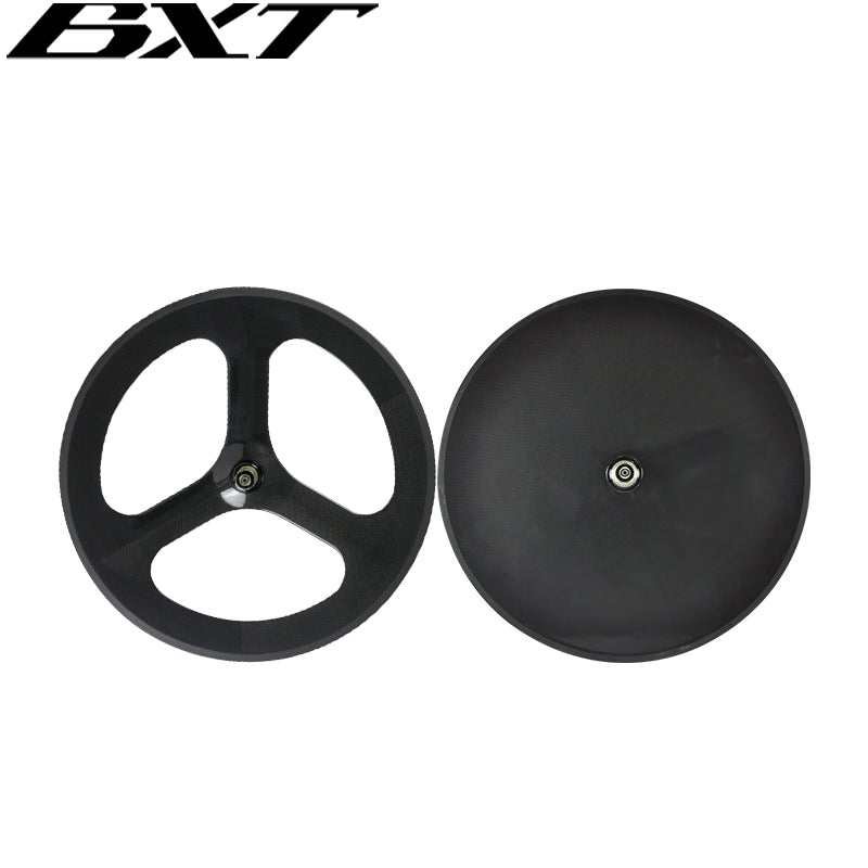 BXT Carbon Road Bike Wheels 700C Track bike Gravel Bike TT Bike Triathlon Bike Disc Brake Wheels High quality/Black Matte