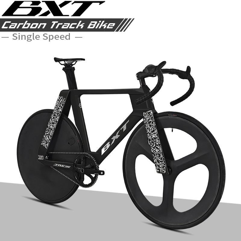 BXT-TRC-195 Track Complete Bike Carbon Fixed Gear Bicycle Single Chainring Track Bike Time Trial