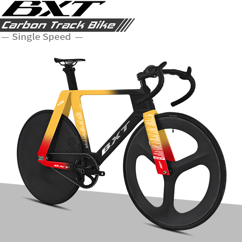 BXT-195 Carbon Track Bike Fixed Gear No Brake Indoor Racing Complete Bike Professional Track Cycling Bicycle